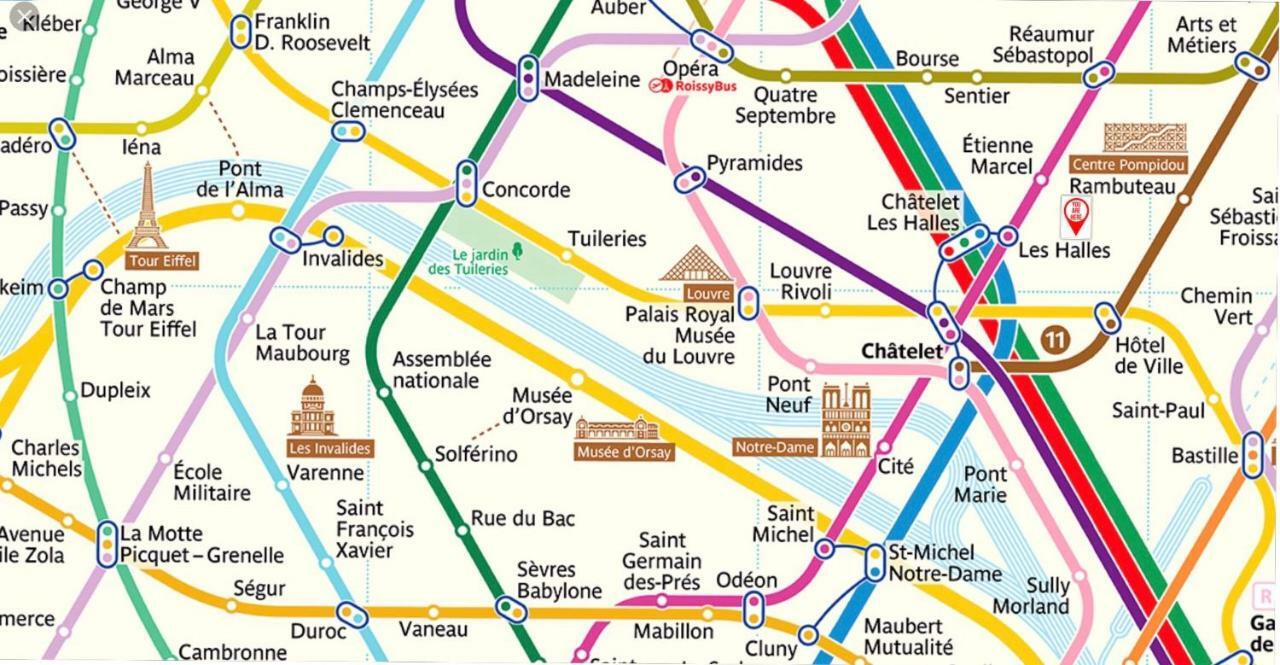 פריז 50M2 Rue Rambuteau/Pompidou/Marais/Hotel De Ville מראה חיצוני תמונה